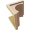 Ekena Millwork 10"W x 10"D x 10"H Wide Emerson Rough Cedar Woodgrain TimberThane Corbel, Primed Tan CORUR10X10X10EMRRCPR - alternate 5